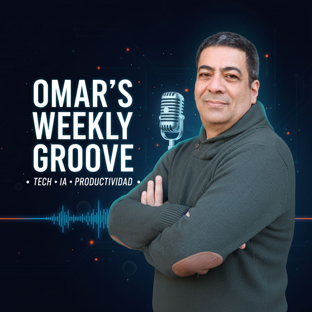 Portada del Podcast Omar's Weekly Groove sobre IA y Tech
